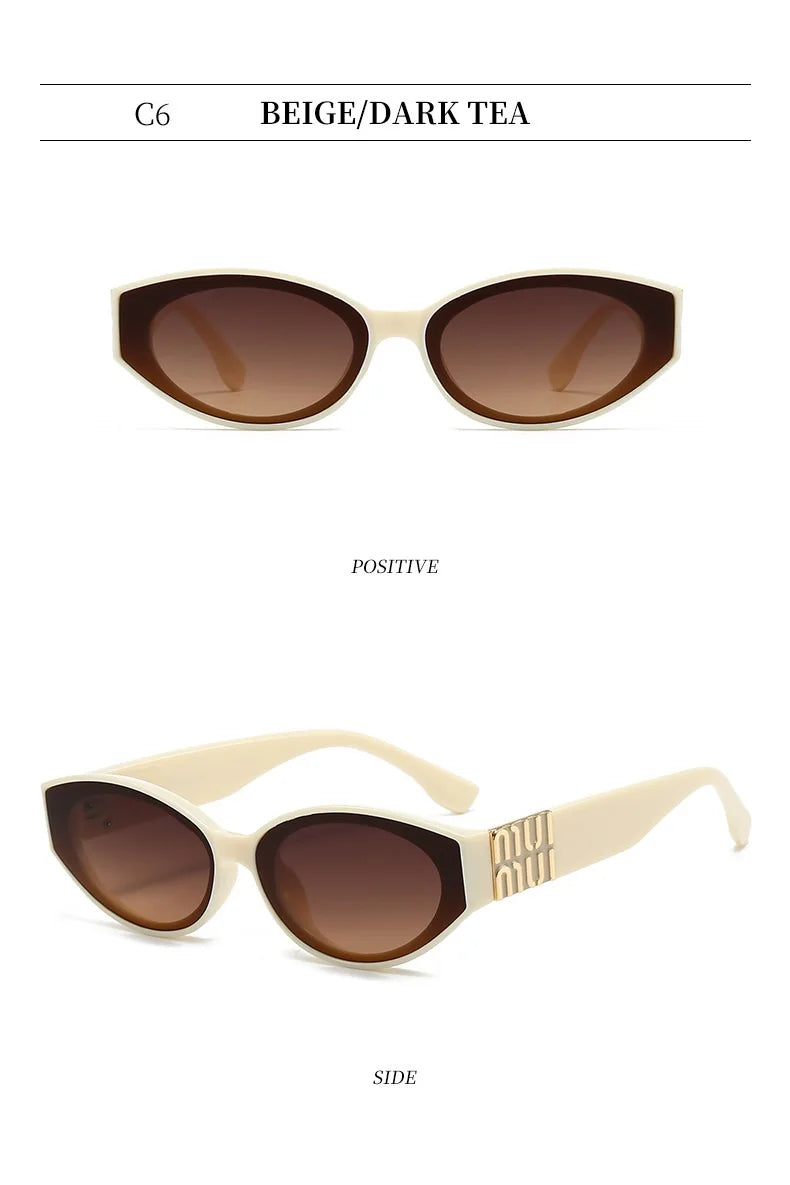 Stylish Oval UV400 Sunglasses