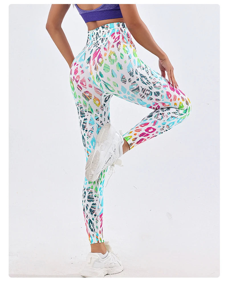 3D Tie-Dye High Waist Leggings