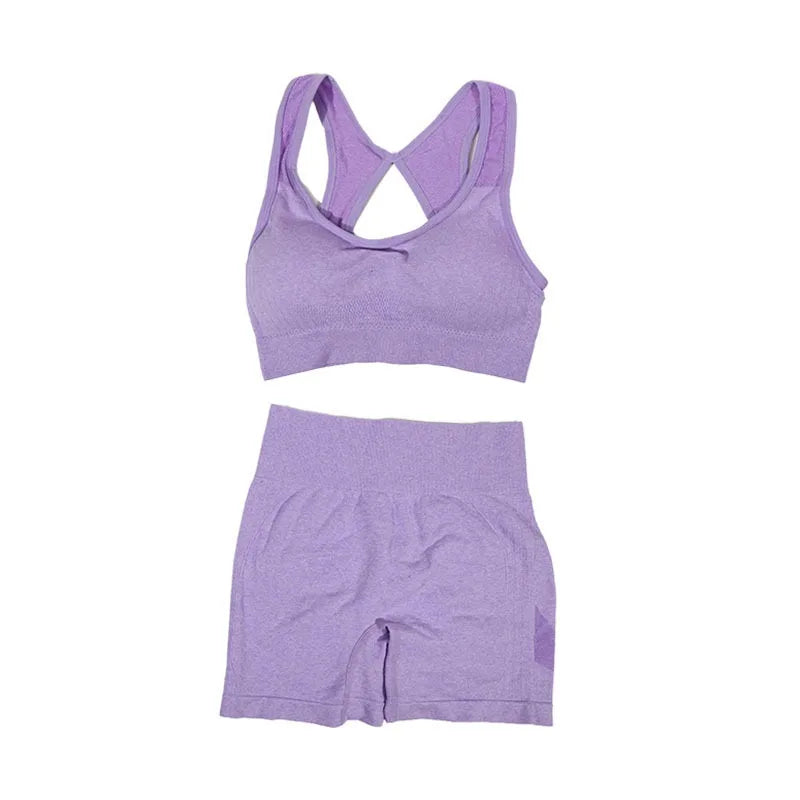 Yoga Sports Vest and Shorts Set