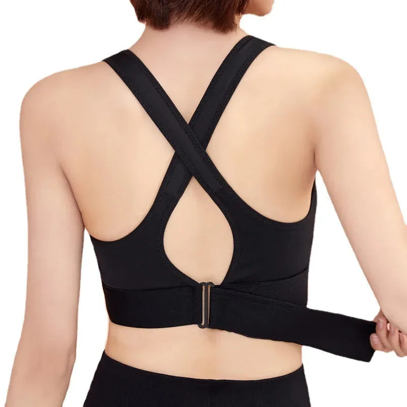 Front Zipper Sports Bra