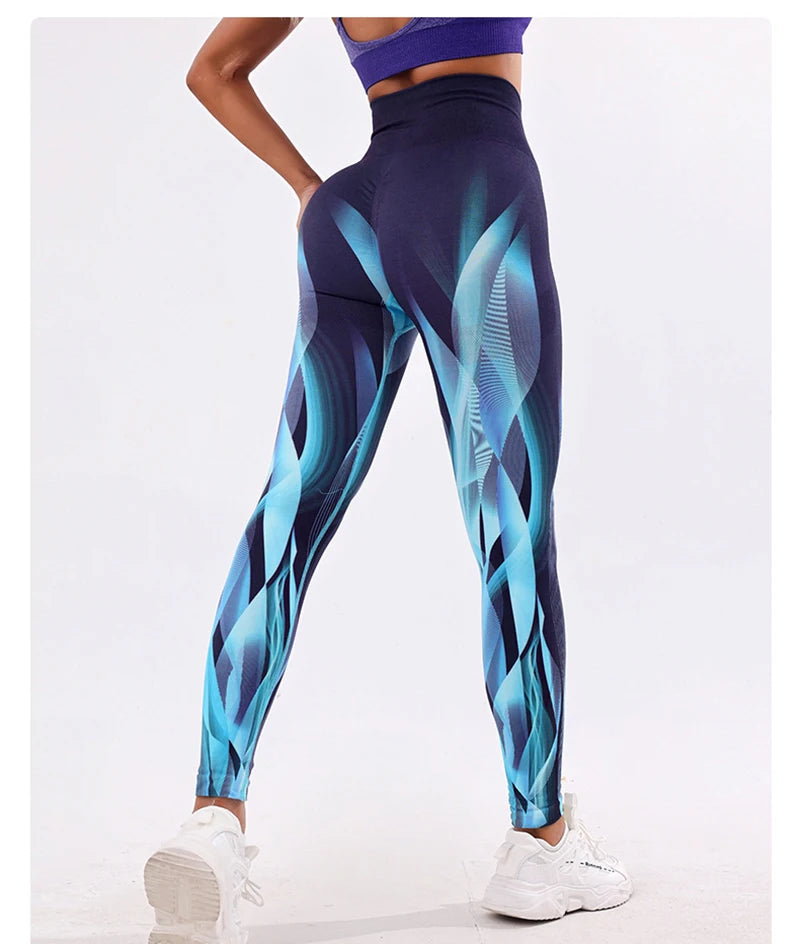 3D Tie-Dye High Waist Leggings