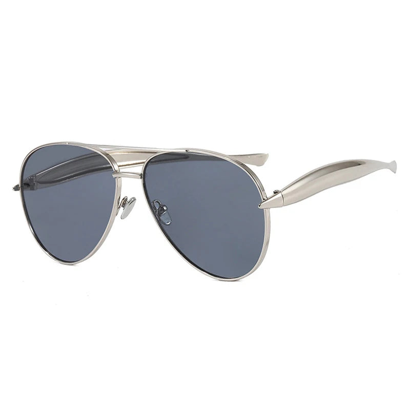 Retro Oversized Pilot Sunglasses