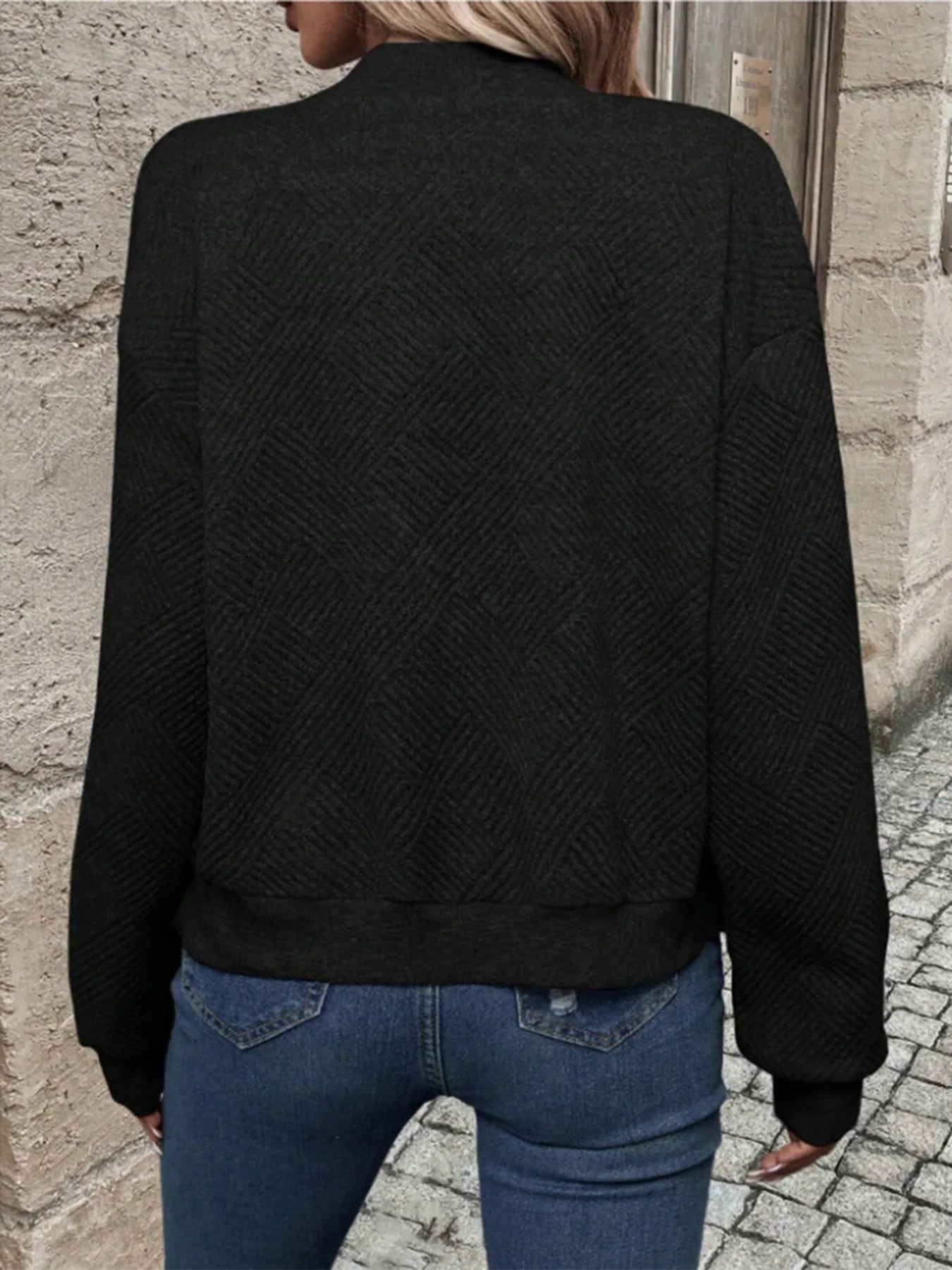 Solid Color Zipper Fashion Jacket