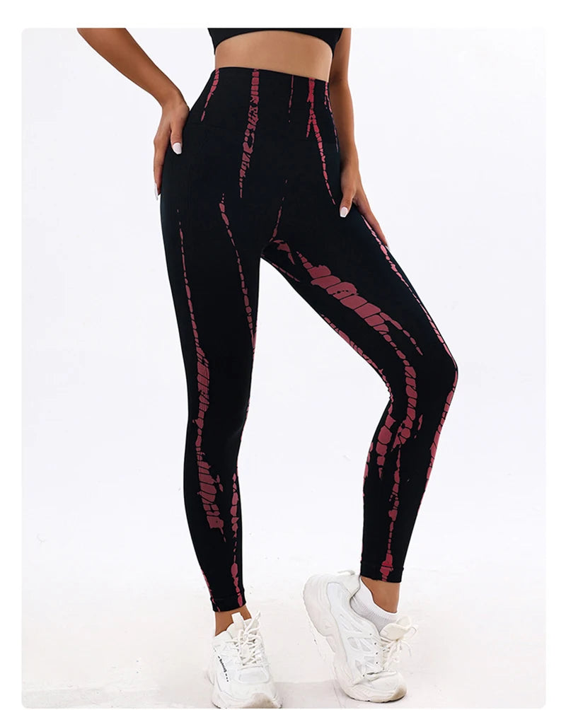 3D Tie-Dye High Waist Leggings