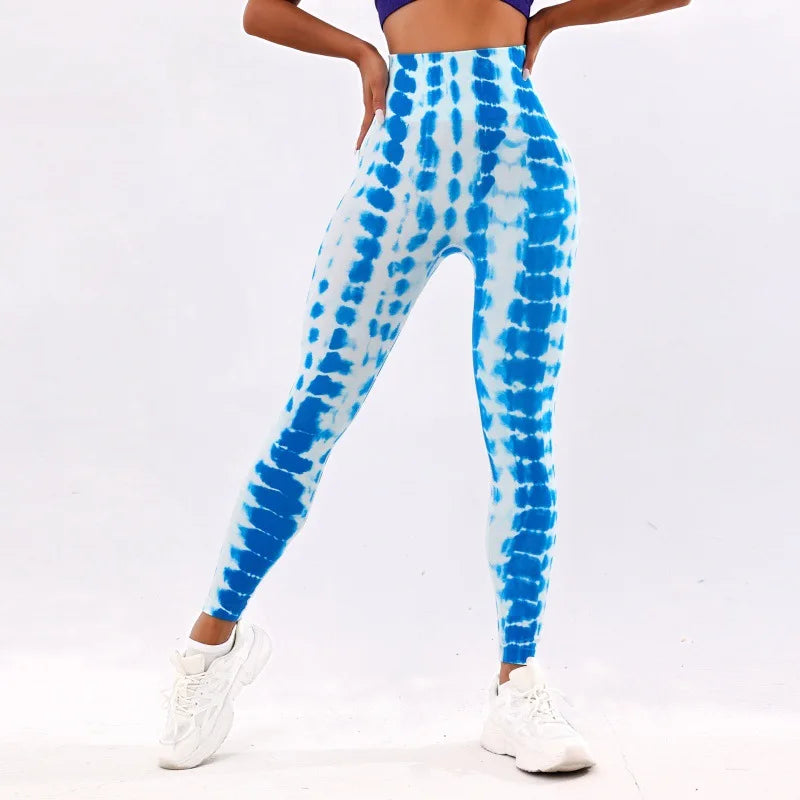 3D Tie-Dye High Waist Leggings