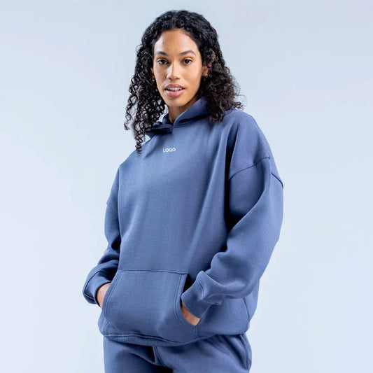 Women's Casual Elastic Sports Pants & Hooded Yoga Hoodie