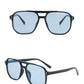 Vintage Men Women Big Sunglasses Men Square Shades Brand Designer Unisex Sun Glasses Black Lense Male Female Sunglasses UV400