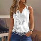 V-Neck Printed Summer Tank Top