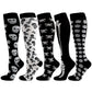 Skull Print Compression Socks
