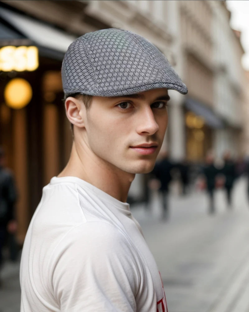 Breathable Mesh Newsboy Cap