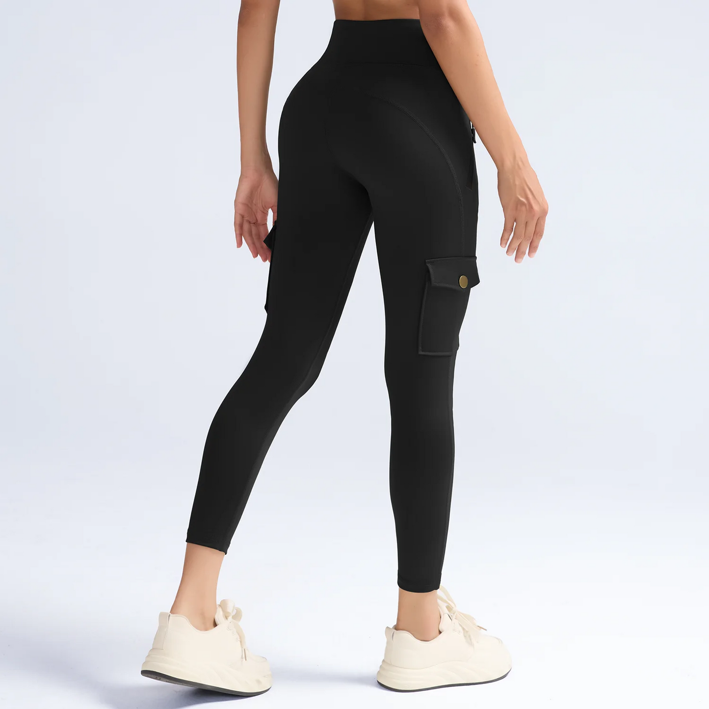 Washed Print Pocket Butt Lift Leggings