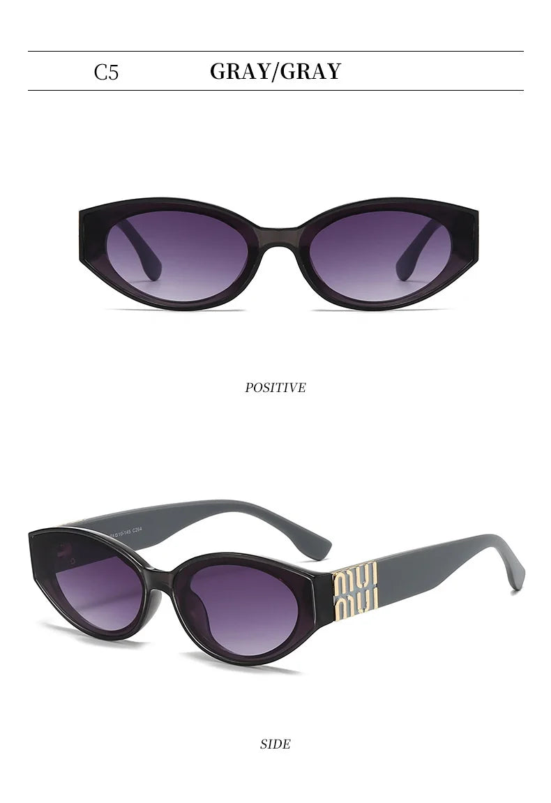 Stylish Oval UV400 Sunglasses
