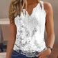 V-Neck Printed Summer Tank Top
