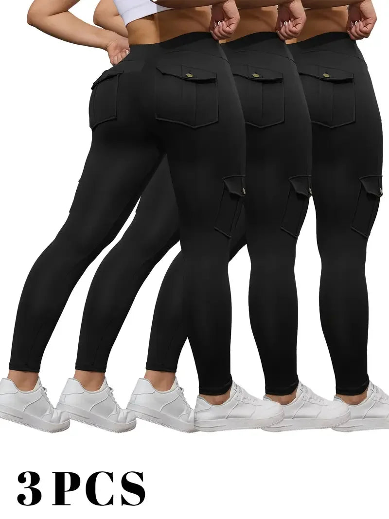 Washed Print Pocket Butt Lift Leggings