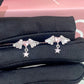 Pink Heart Wings Piercing Earring