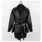 Fitted PU Leather Short Jacket