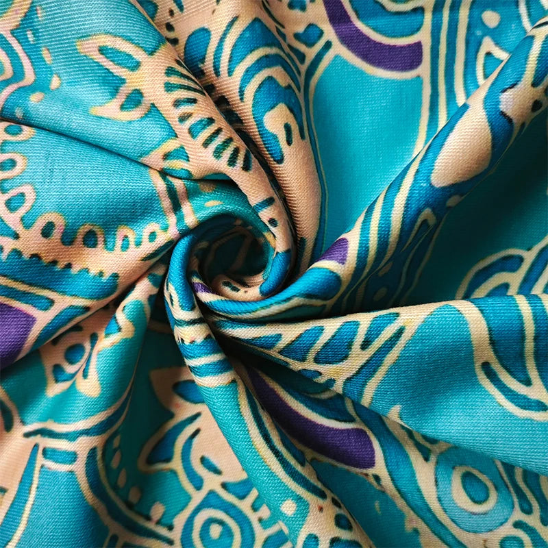 Short Sleeve Printed Zippered Top