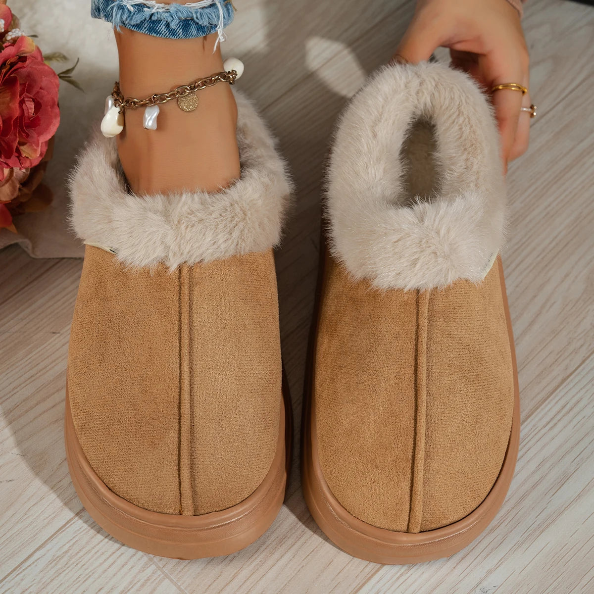 Fuzzy Warm Indoor Slipper Boots