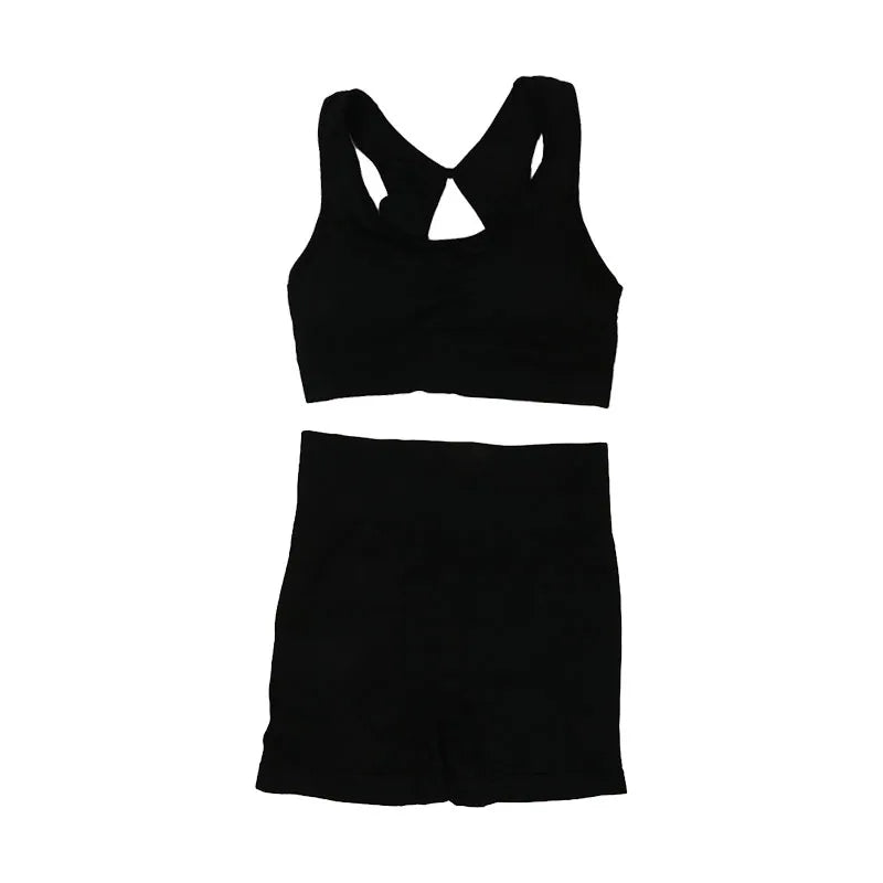 Yoga Sports Vest and Shorts Set