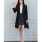 2025 New Suit Collar Trench Coat Spring And Autumn Fashionable Mid Length Jacket Female Double Layered Outwear White Windbreaker