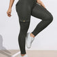 Washed Print Pocket Butt Lift Leggings
