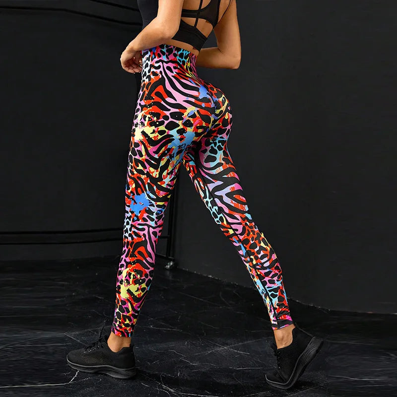 3D Tie-Dye High Waist Leggings
