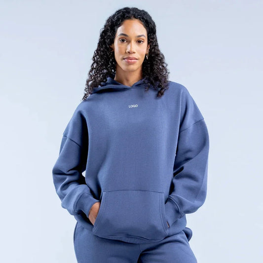 Women's Casual Elastic Sports Pants & Hooded Yoga Hoodie