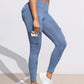 Washed Print Pocket Butt Lift Leggings