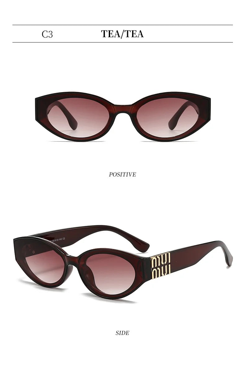 Stylish Oval UV400 Sunglasses