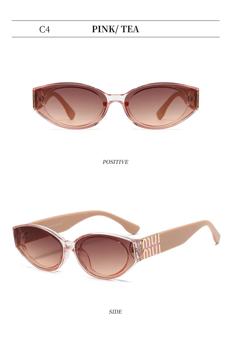 Stylish Oval UV400 Sunglasses