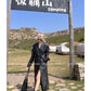 Lautaro Spring Autumn Extra Long Black Loose Pu Leather Trench Coat for Women Shoulder Pads Double Breasted Faux Leather Blazer