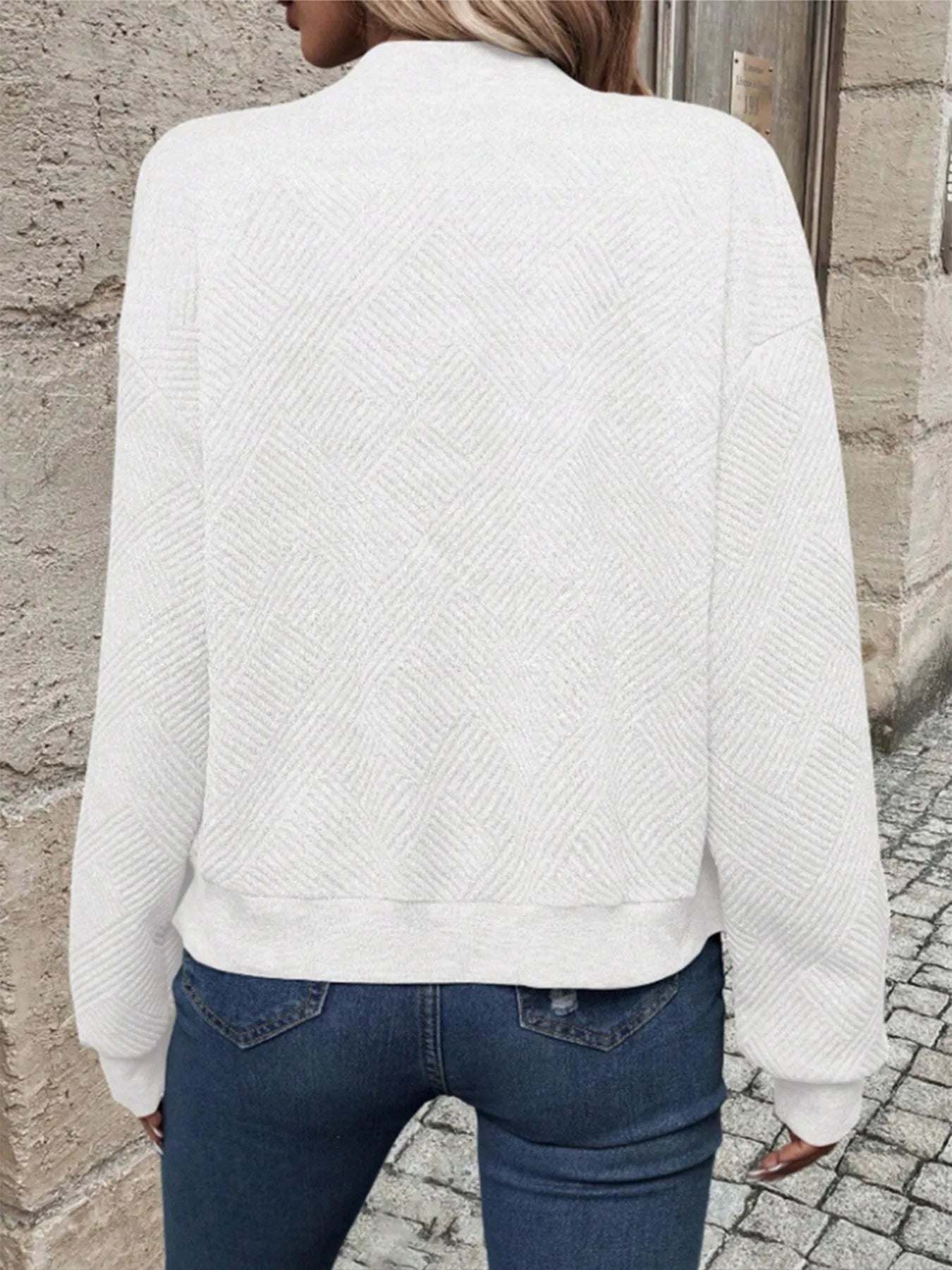 Solid Color Zipper Fashion Jacket