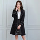 2025 New Suit Collar Trench Coat Spring And Autumn Fashionable Mid Length Jacket Female Double Layered Outwear White Windbreaker