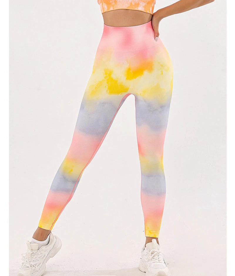 3D Tie-Dye High Waist Leggings