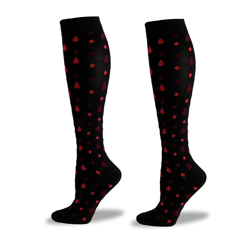 Skull Print Compression Socks