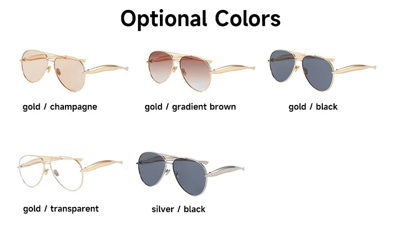 Retro Oversized Pilot Sunglasses