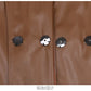 Fitted PU Leather Short Jacket