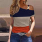 Ruffle Sleeve Casual O-Neck Tee