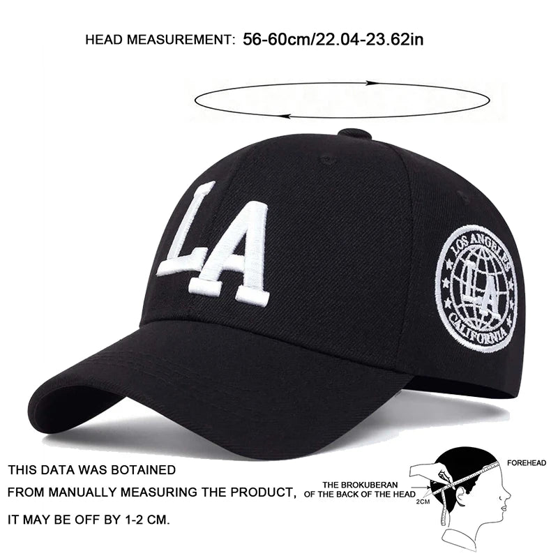 LA Embroidered Baseball Cap