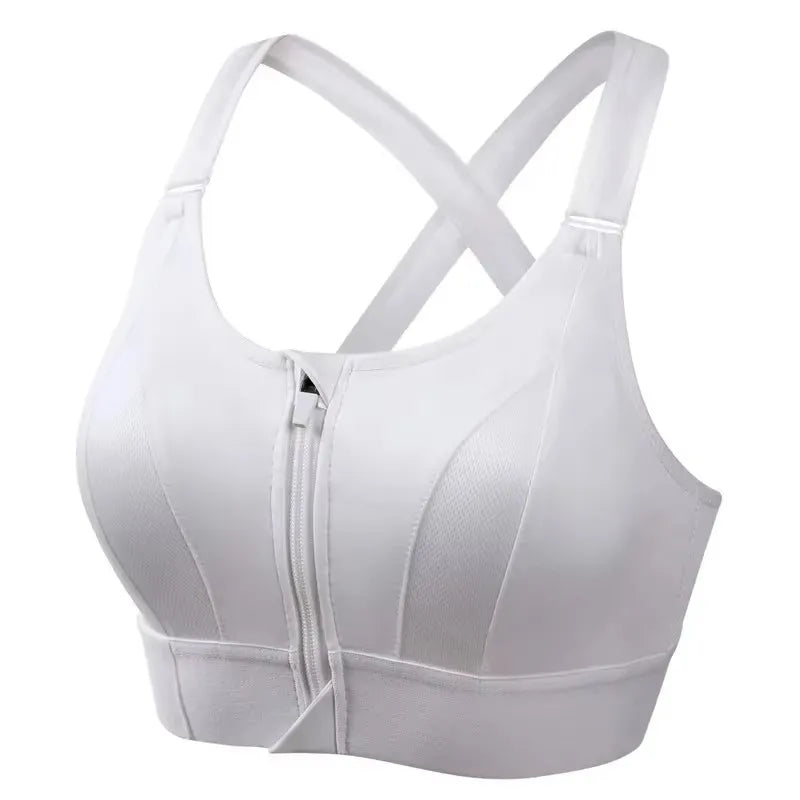 Front Zipper Sports Bra