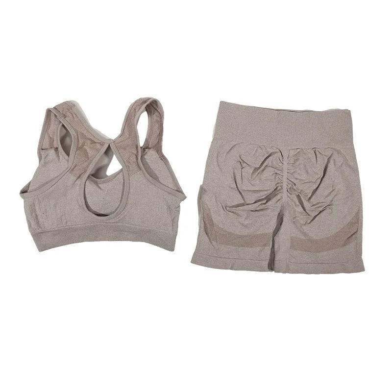 Yoga Sports Vest and Shorts Set