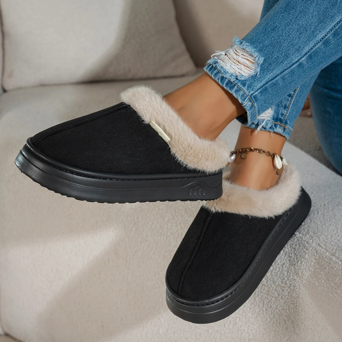 Fuzzy Warm Indoor Slipper Boots