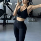 High Waisted Peach Yoga Fitness Set