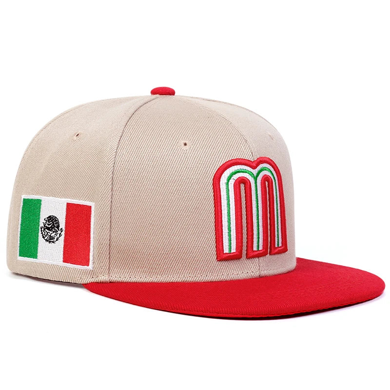 M Letter Embroidered Baseball Cap