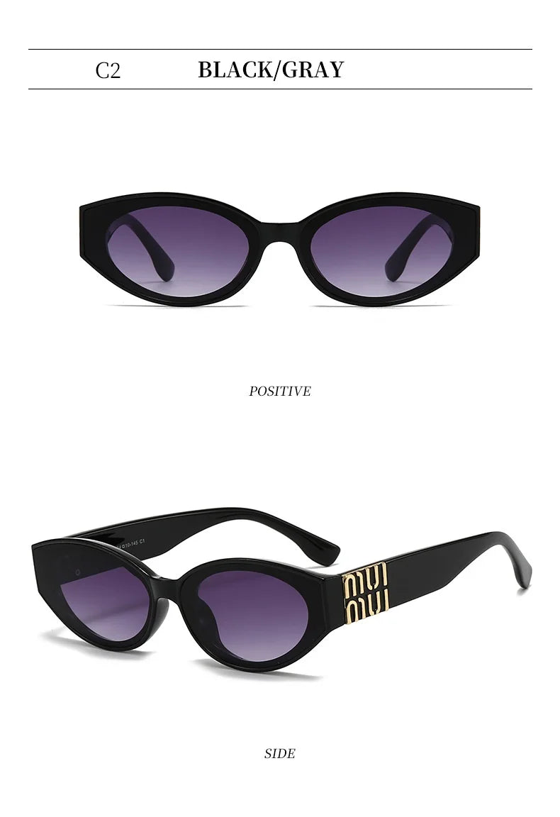 Stylish Oval UV400 Sunglasses