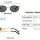 Luxury Metal Oval Sunglasses