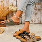 Vintage Double Strap Slip-On Mules