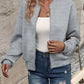 Solid Color Zipper Fashion Jacket