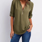 Deep V-Neck Chiffon Blouse