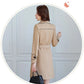 2025 New Suit Collar Trench Coat Spring And Autumn Fashionable Mid Length Jacket Female Double Layered Outwear White Windbreaker